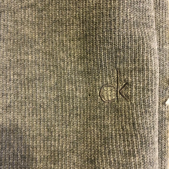 Calvin Klein light gray zip sweater/shirt XL - Picture 9 of 9